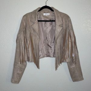 Faux Suede Fringe Jacket 🤠